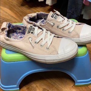 Rose/ light pink converse shoreline sz 8